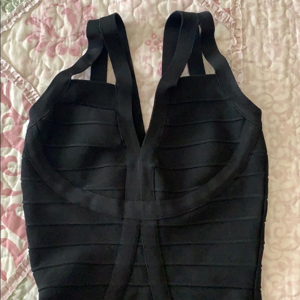 Black bandaid dress